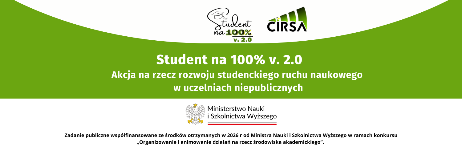Oficjalna grafika projektu: Student na 100% v. 2.0
